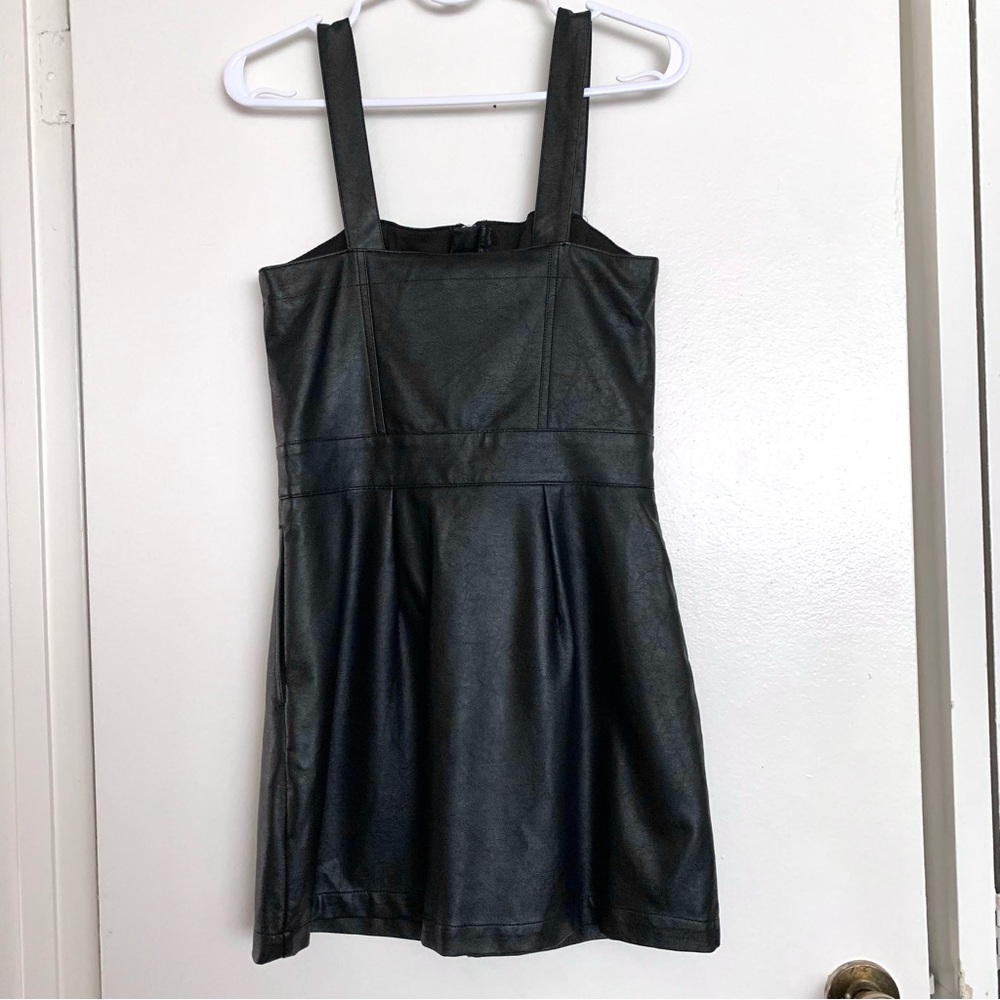 Wild Fable Black Faux Leather Dress - Picture 9 of 10